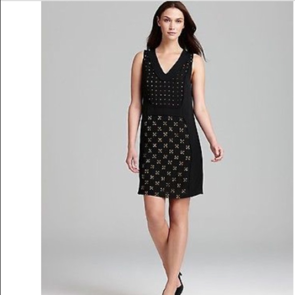 Diane Von Furstenberg Twiggy Studded Dress